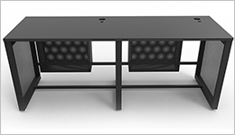 WT530电竞网咖桌（磨砂黑色）